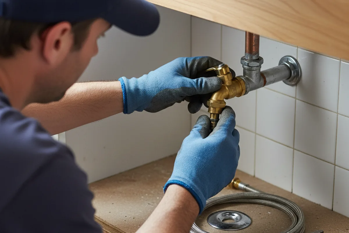 Shutoff valve and fitting work during Faucet and Fixture Repair in Itasca
